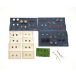 Lot of silver stud earrings