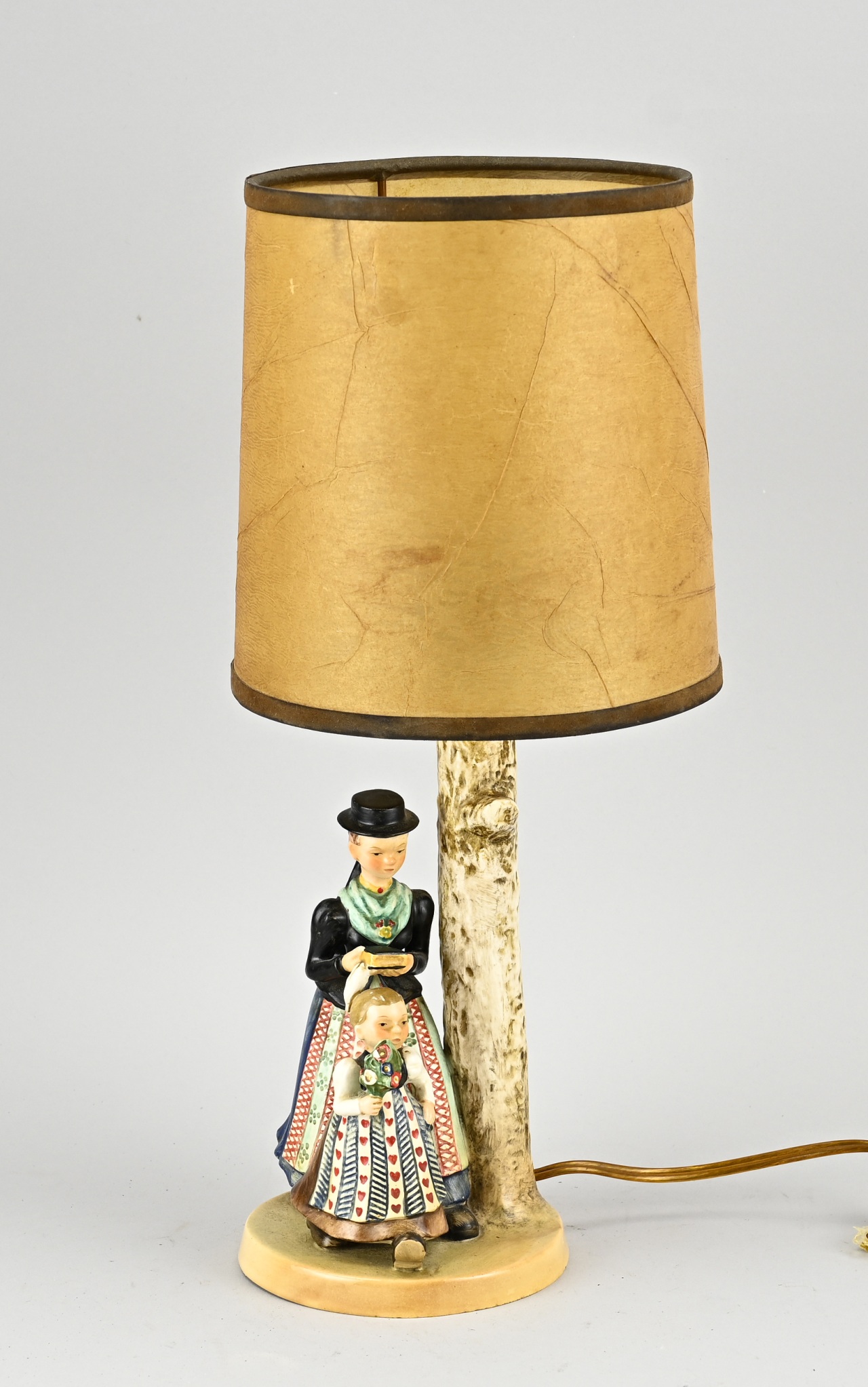German Goebel lamp, H 38.5 cm.