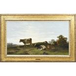 Cornelis Westerbeek, Landscape with resting cows