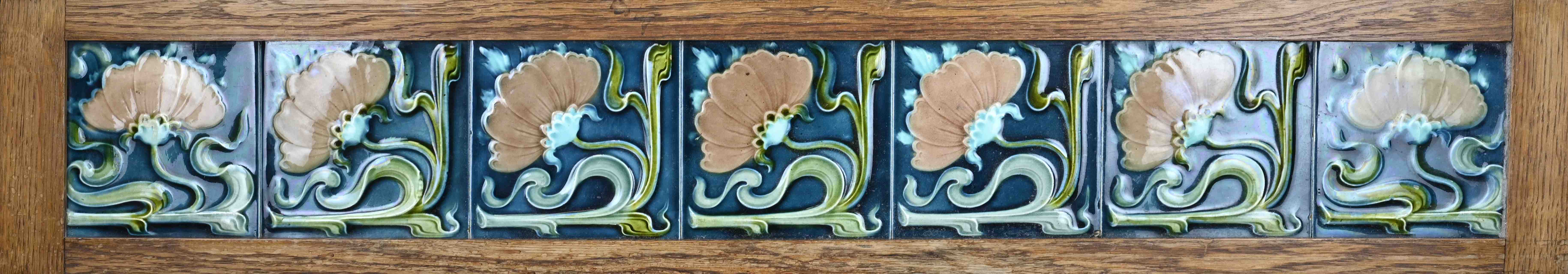 Art Nouveau tiles (7x)