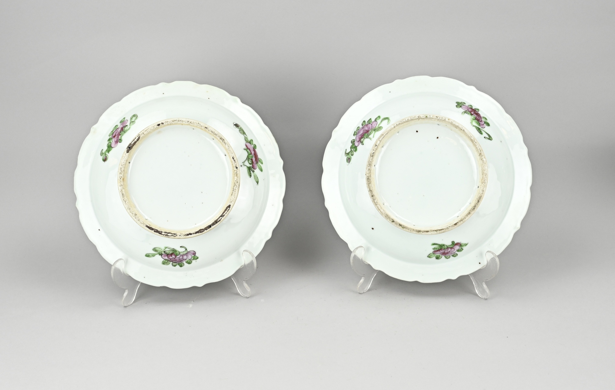 2x Canton flower pot + saucer - Image 3 of 3