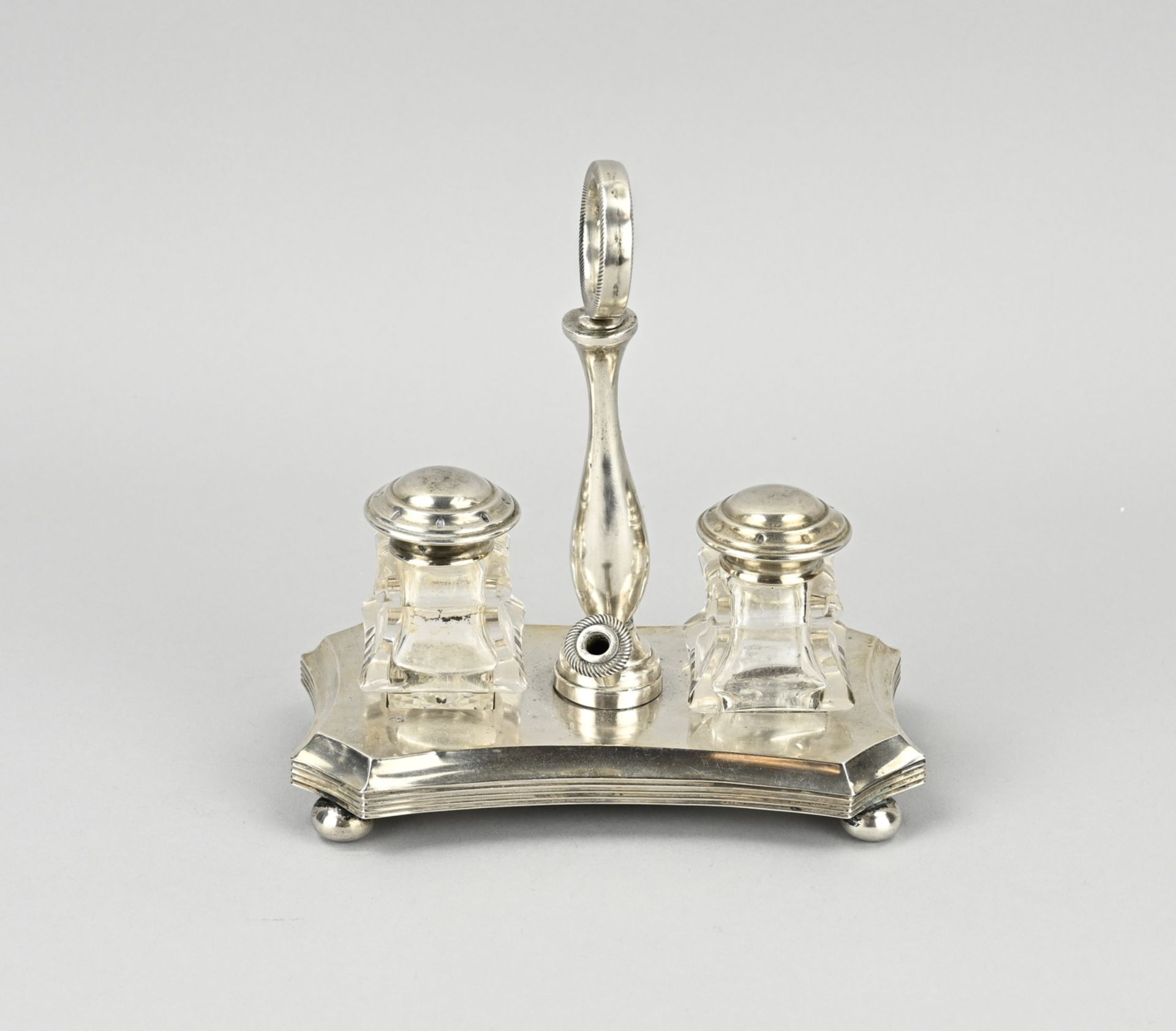 Silver inkstand