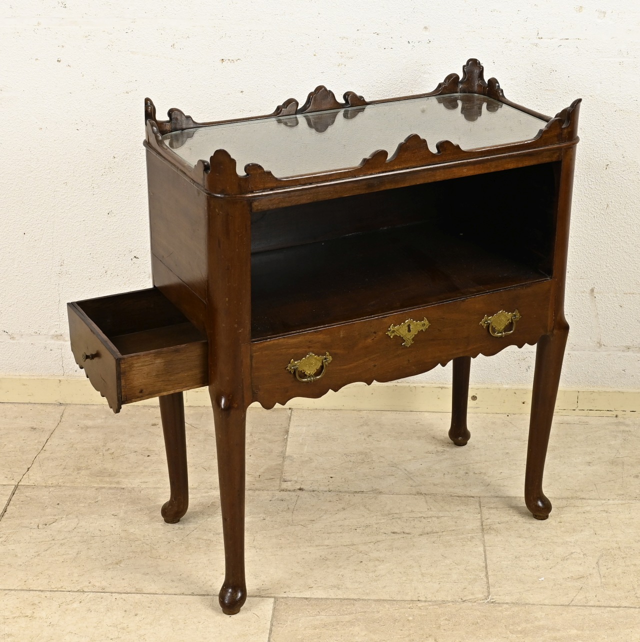 Cabinet with side drawer (mahogany) - Image 2 of 2
