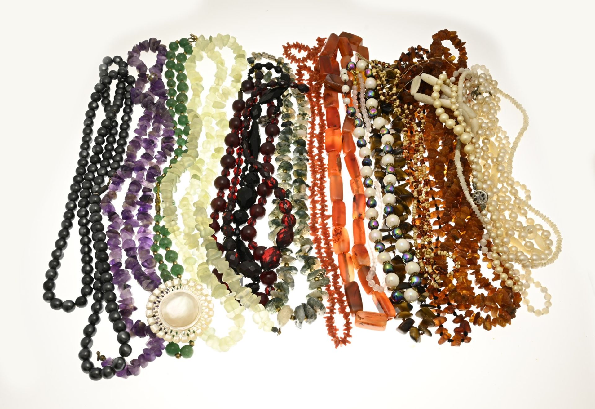 Lot of gemstone necklaces