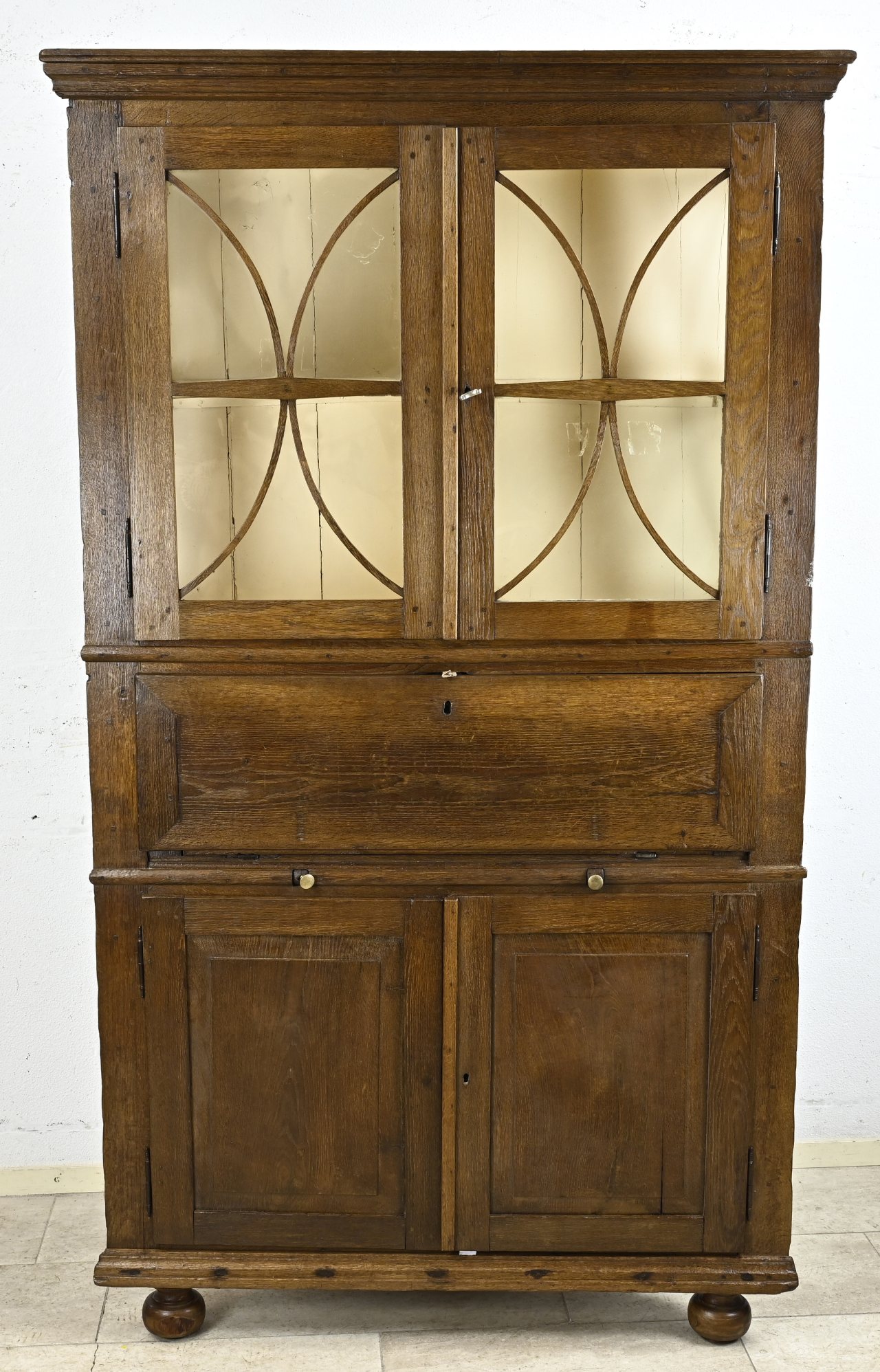 Oak corner cupboard - Image 2 of 2