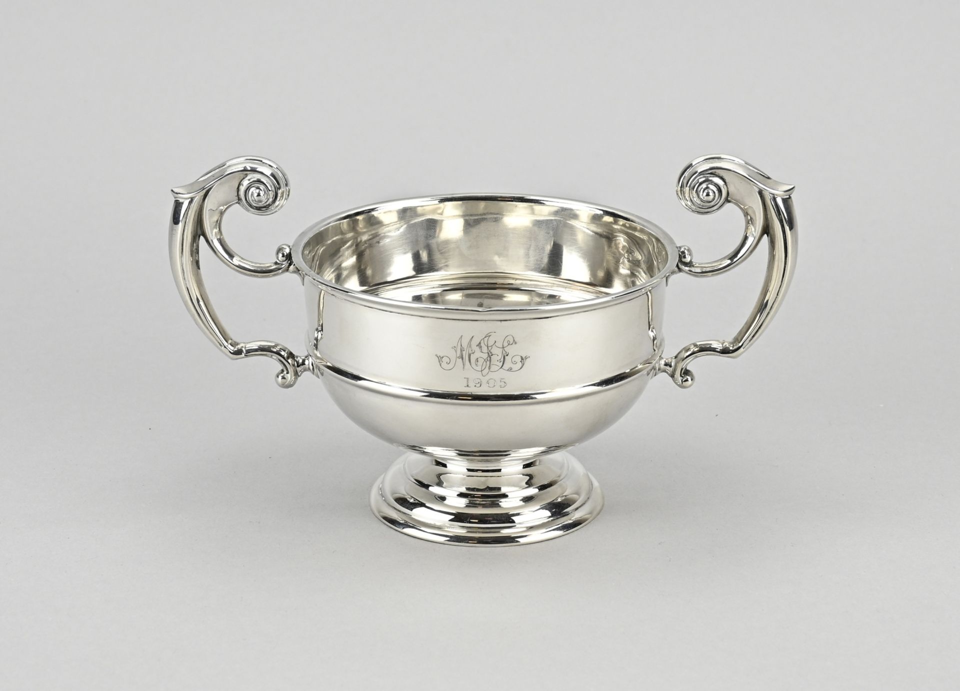 Silver sugar bowl