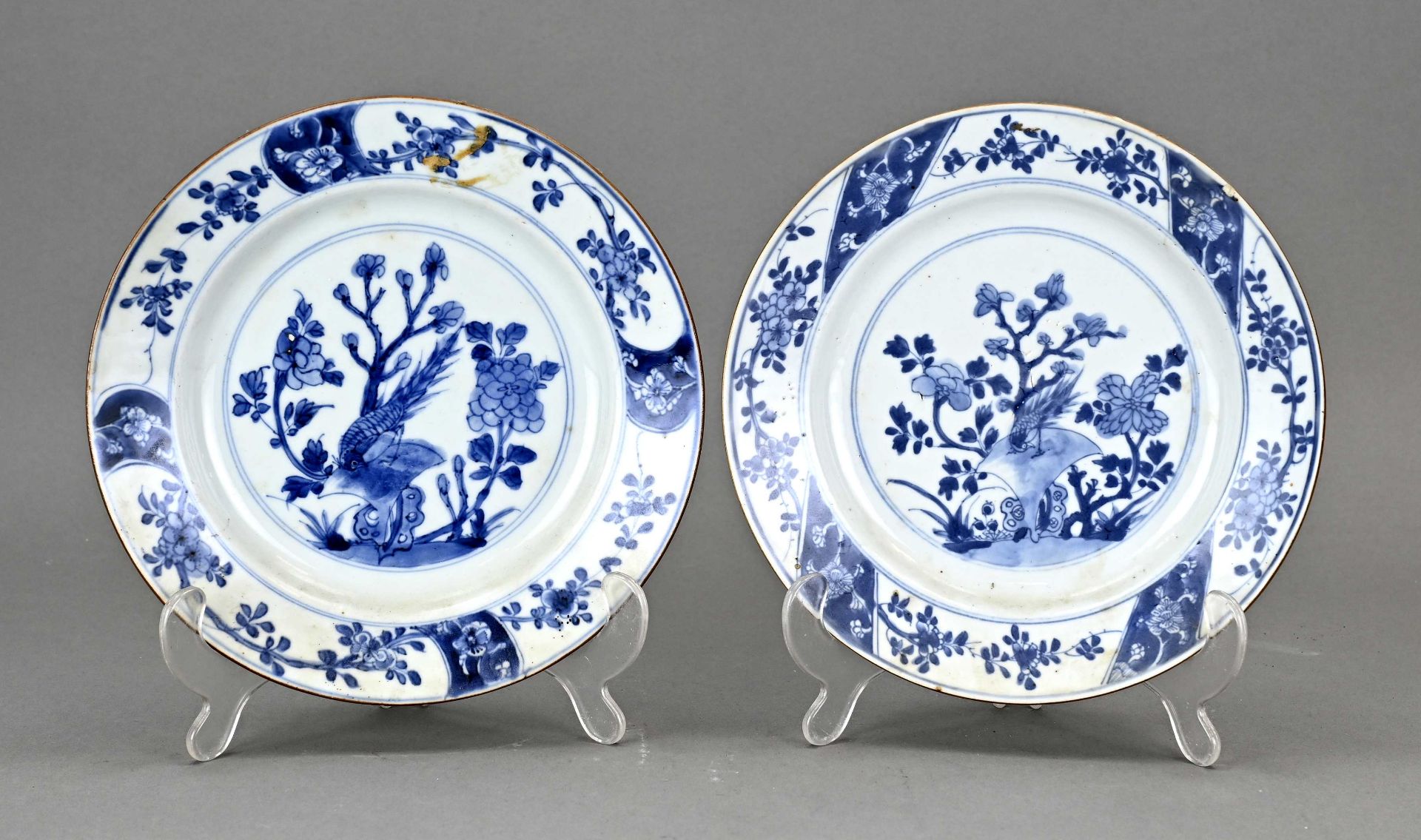 2x Chinese plate Ã˜ 21.5 cm.