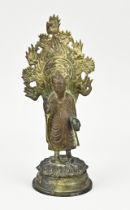 Bronze Buddha, H 28 cm.