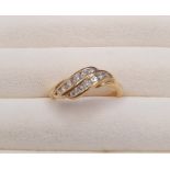 18ct Gold and Diamond Ring (0.3ct), Weight 3.27g, size K