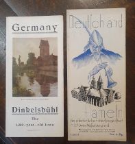 Two Art Deco 1930 Deutchland Travel Brochures