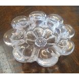 Piece of Art Glass in Shape of Flower Head