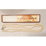 A Set of Two String Manacor Pearls in original box