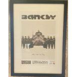 Banksy - Have A Nice Day framed large poster for Peterborough Museum Exhibition 2021 - 2022