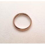 9ct Gold Ring Hallmarked Chester, weight 0.5g