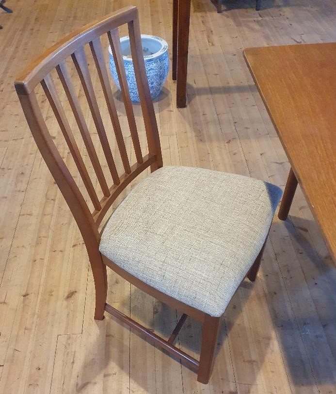 A H McIntosh Teak Extending Dining Table with Four Matching Dining Chairs. Extended size is 66 inch - Image 3 of 3