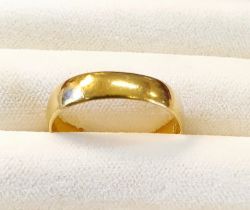 22ct Cut Gold Wedding Ring 3.47g Weight