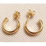 Pair of 18ct Gold Earrings, weight 7.35g