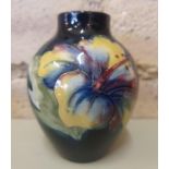 Small Moorcroft Hibiscus Posy Vase, 9cm in height