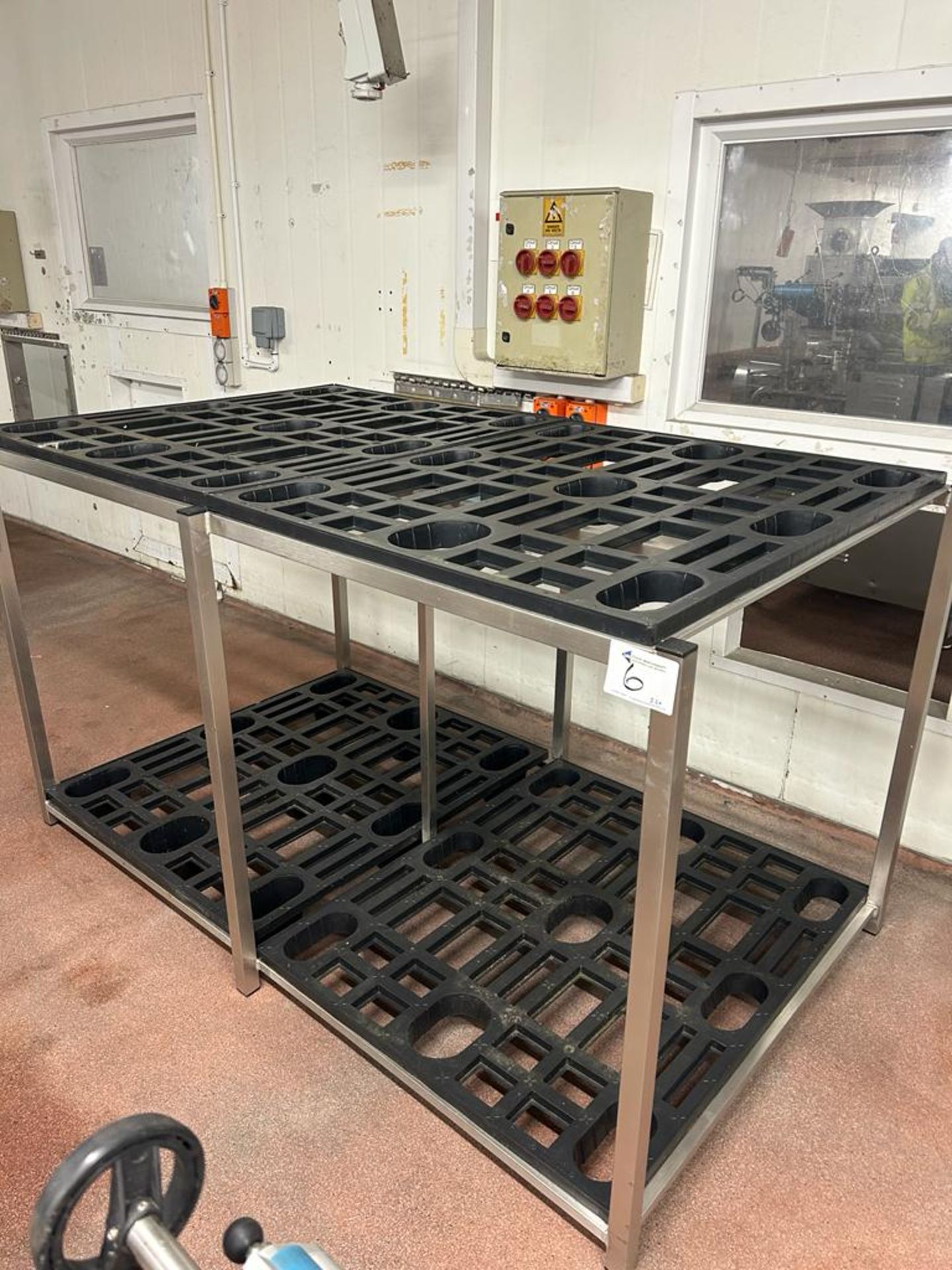 TWO TIER TWO BAY PALLET RACK