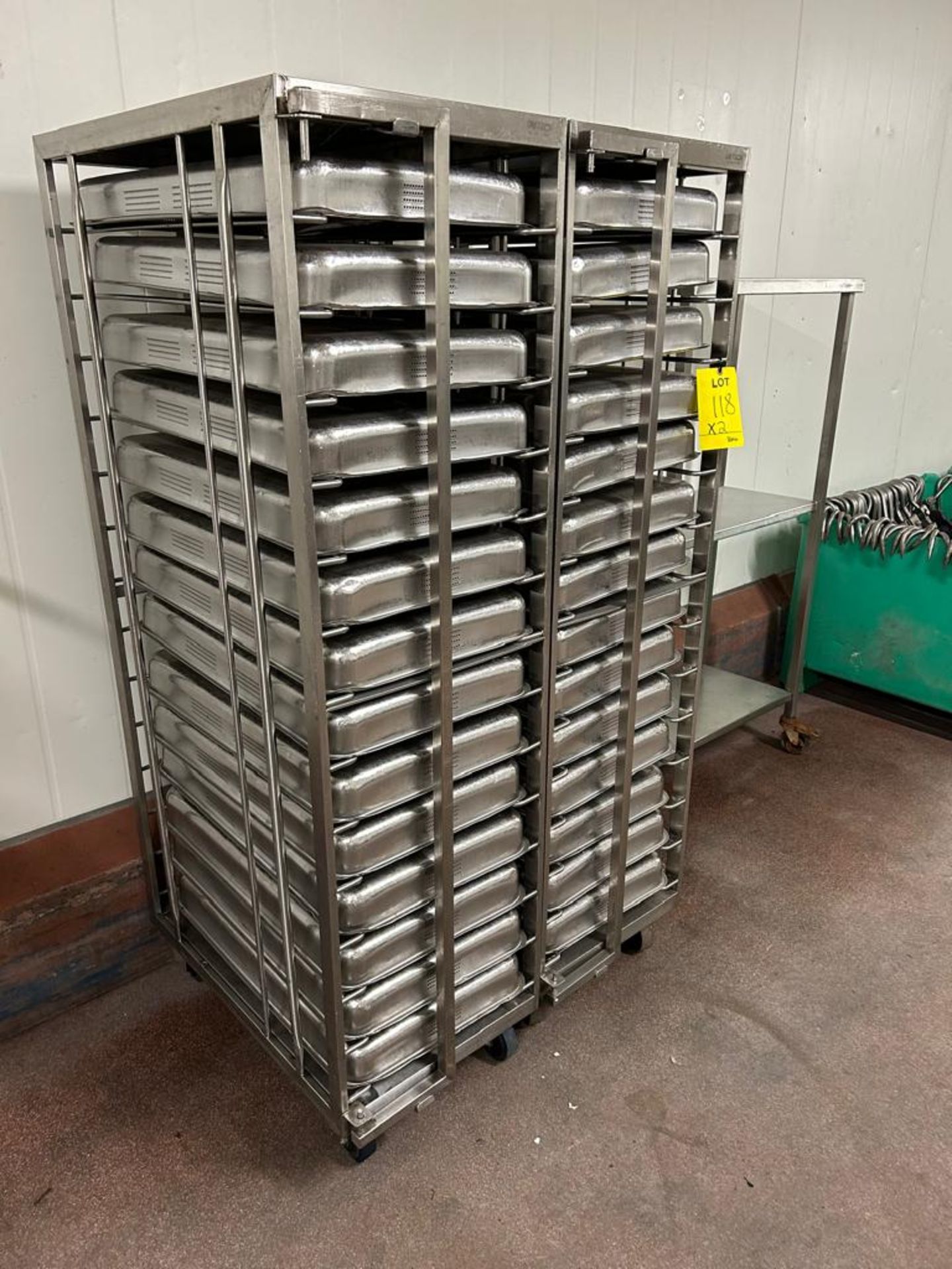 UNITECH TRAY RACKS WITH TRAYS - Image 2 of 2