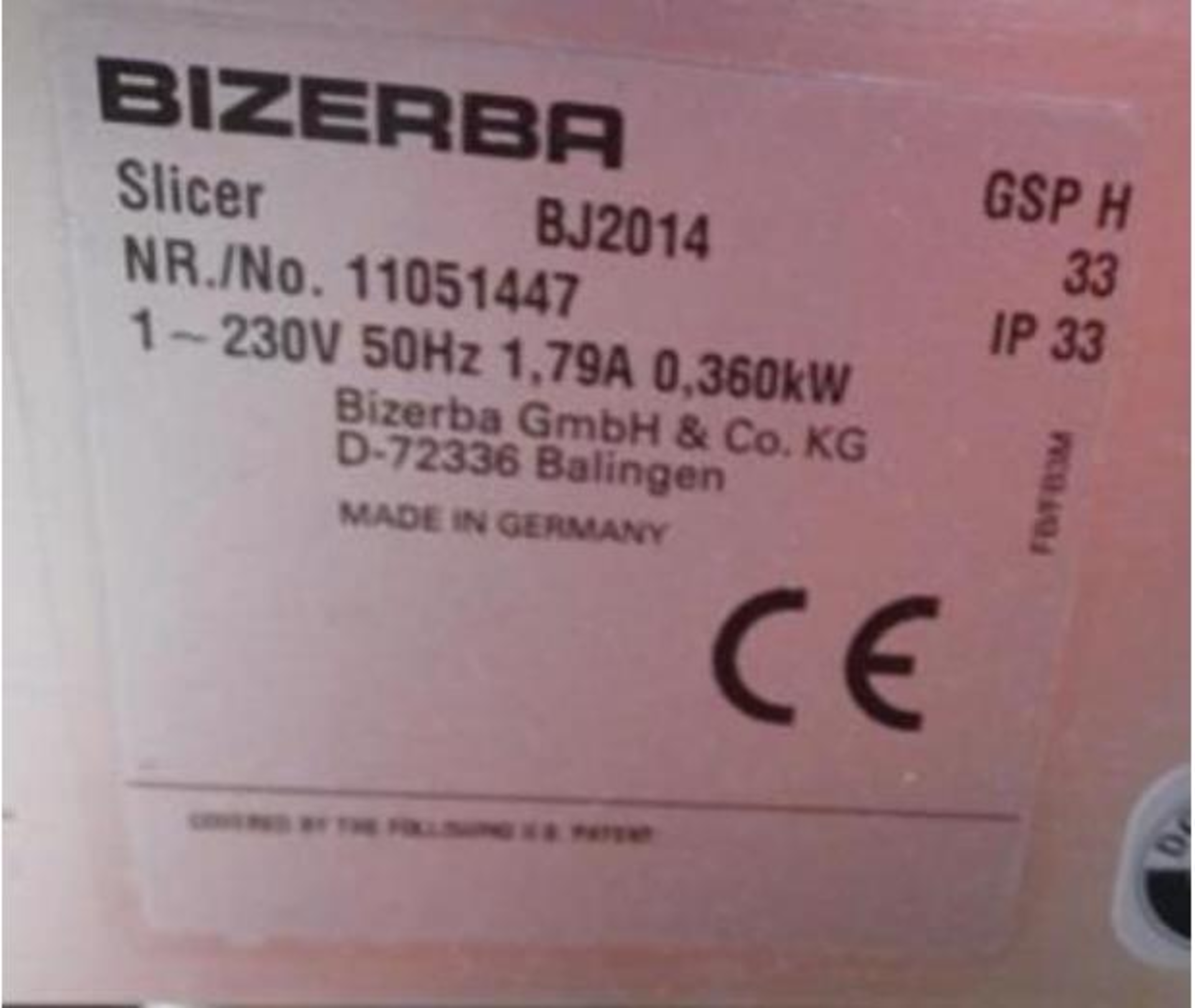 BIZERBA SLICER - Image 4 of 4