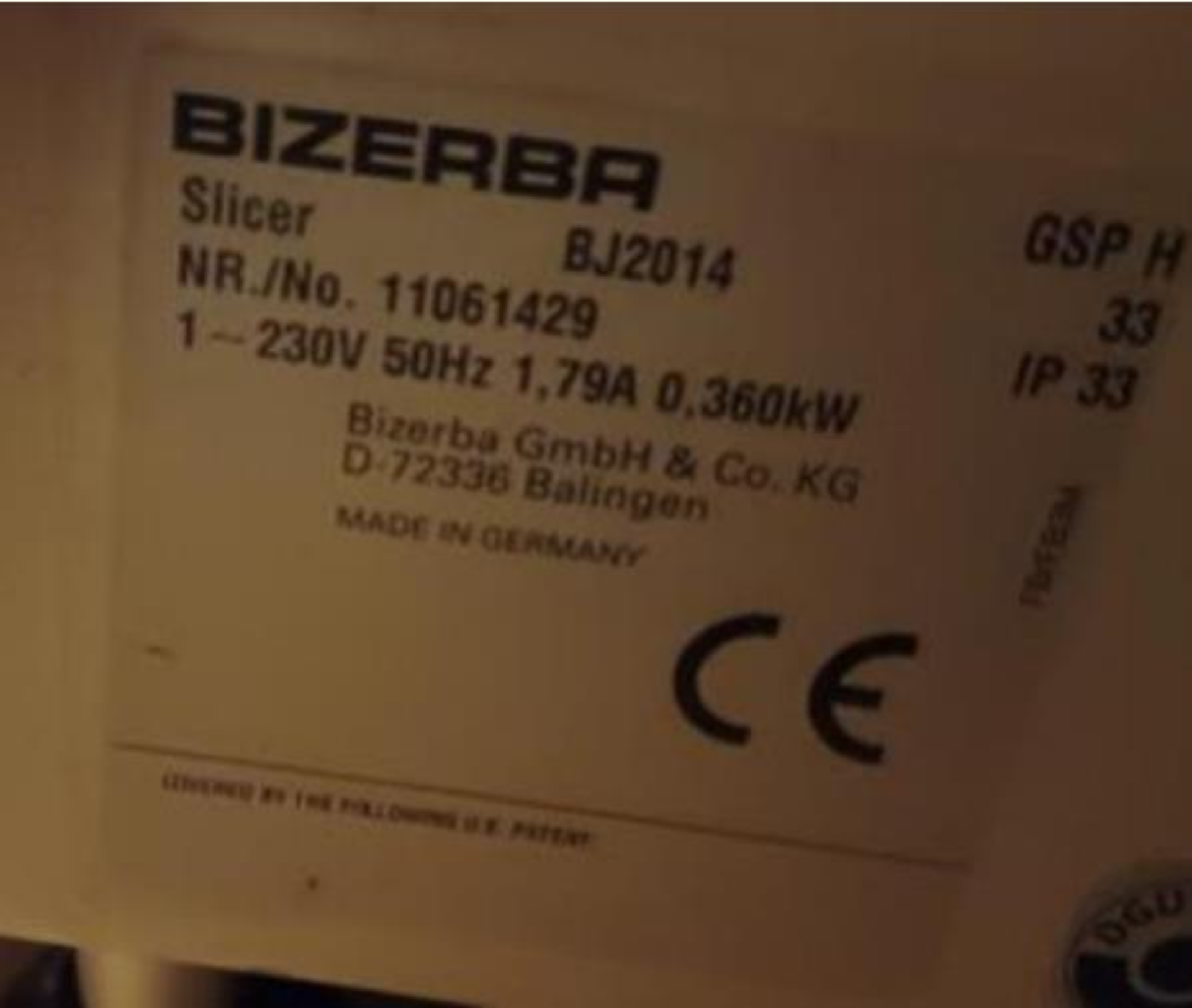 BIZERBA SLICER - Image 4 of 4