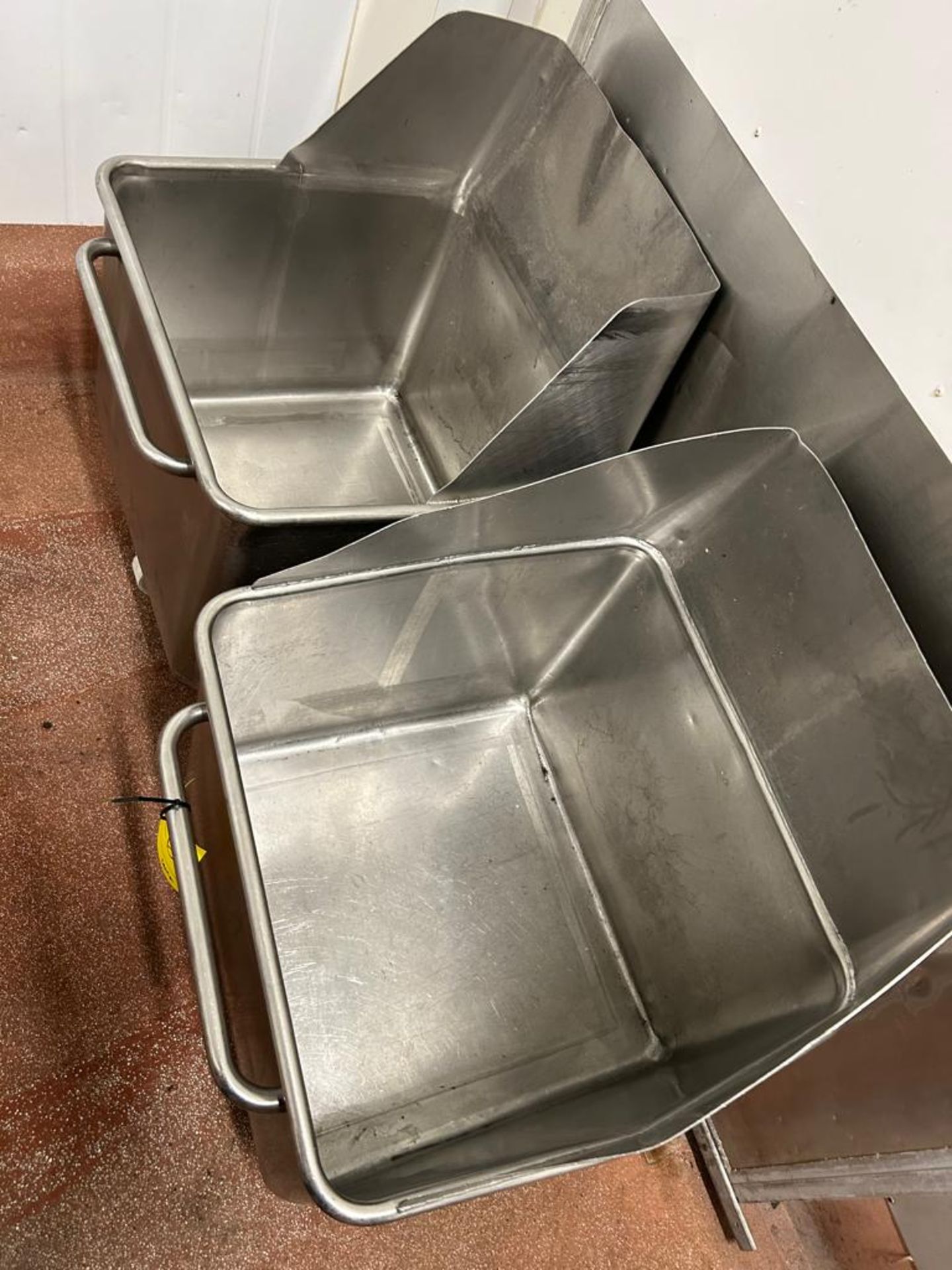 2 X CHUTED TOTE BINS - Image 2 of 2