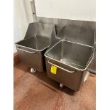 2 X CHUTED TOTE BINS