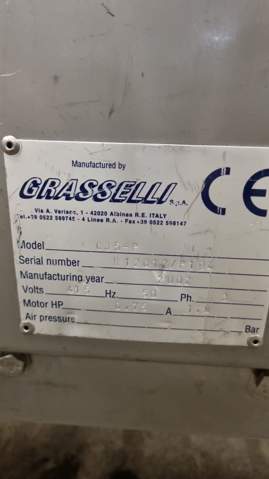 GRASSELLI SKINNING MACHINE - Image 4 of 4