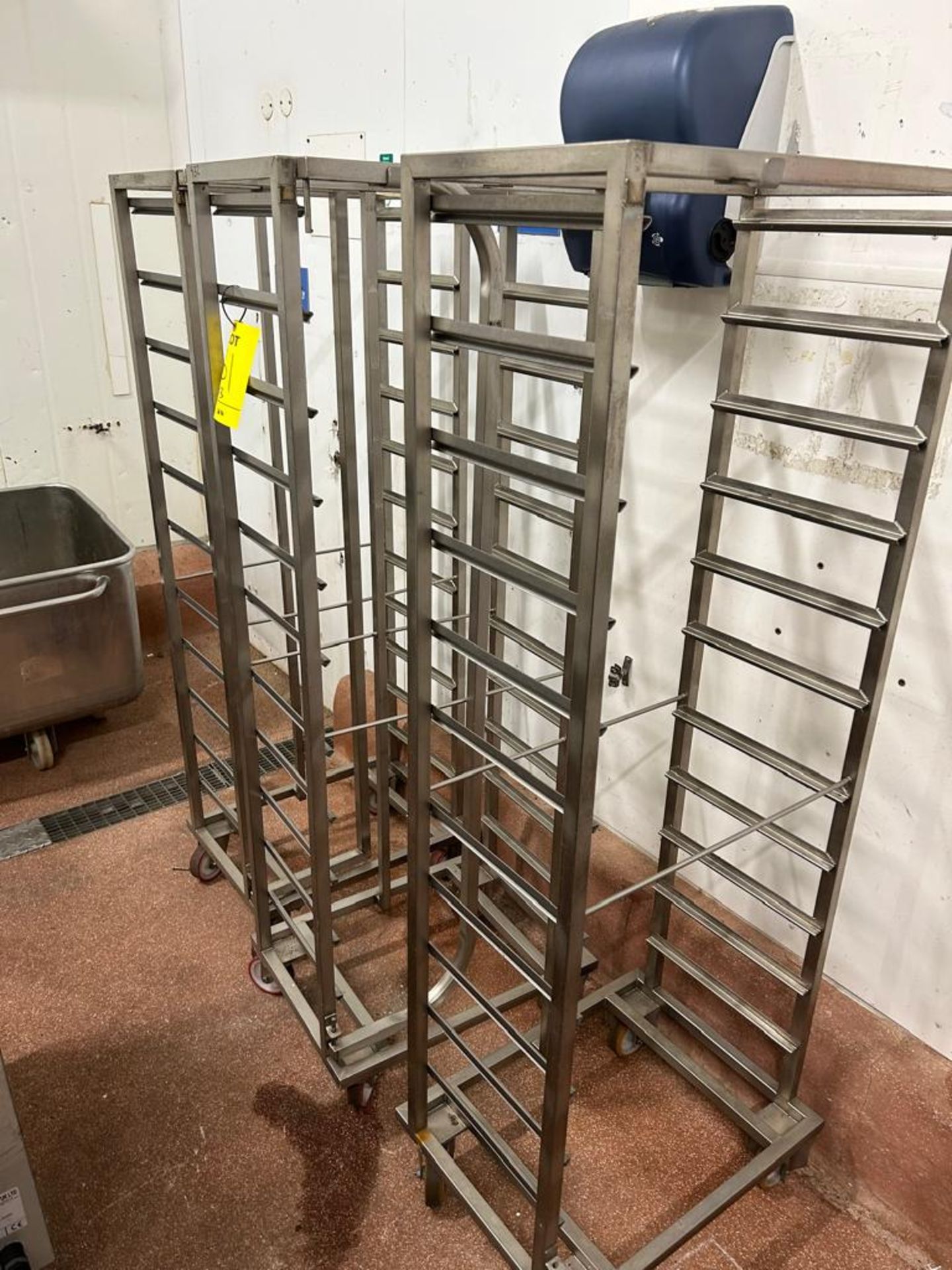 3 X RACKS TROLLEYS TO HOLD 11 TRAYS EACH - Image 2 of 2