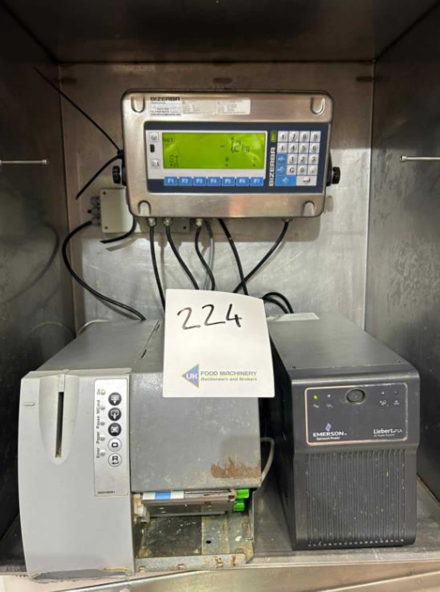 BIZERBA WEIGH PRICE LABELLER AND CABINET - Image 3 of 3