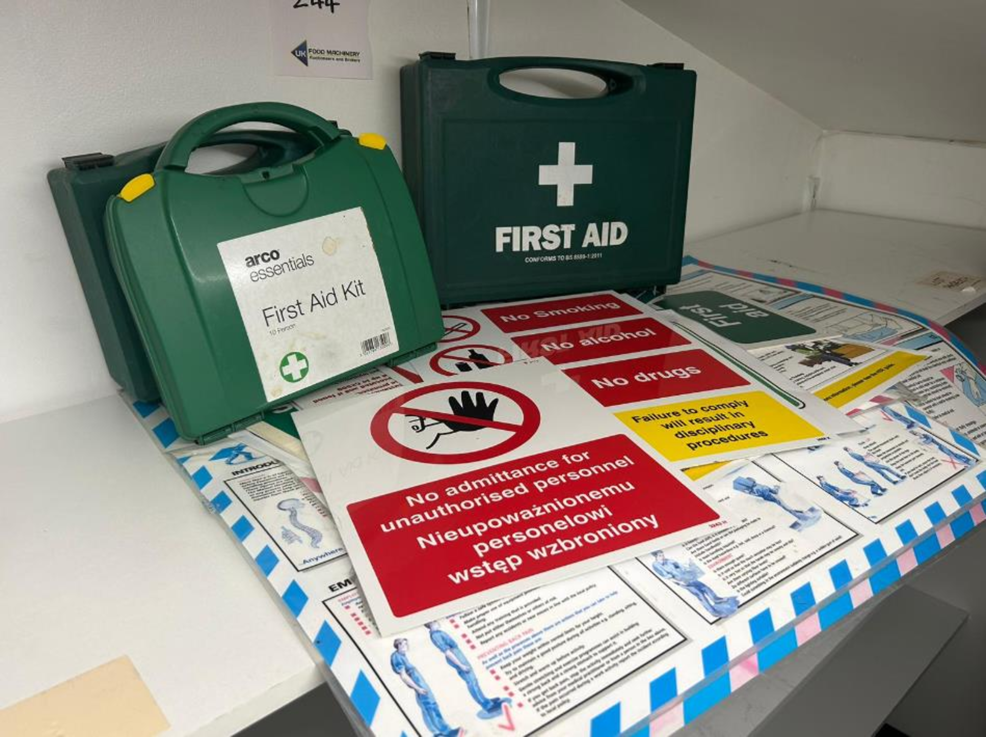 FIRST AID BOXES AND SIGNAGE