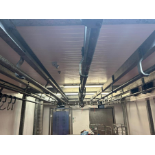 HANGING RAIL SYSTEM FOR PACKAGE PRODUCT ROOM