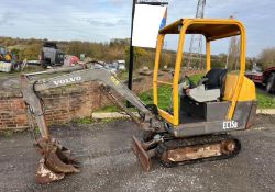 2008 VOLVO EC15B MINI DIGGER