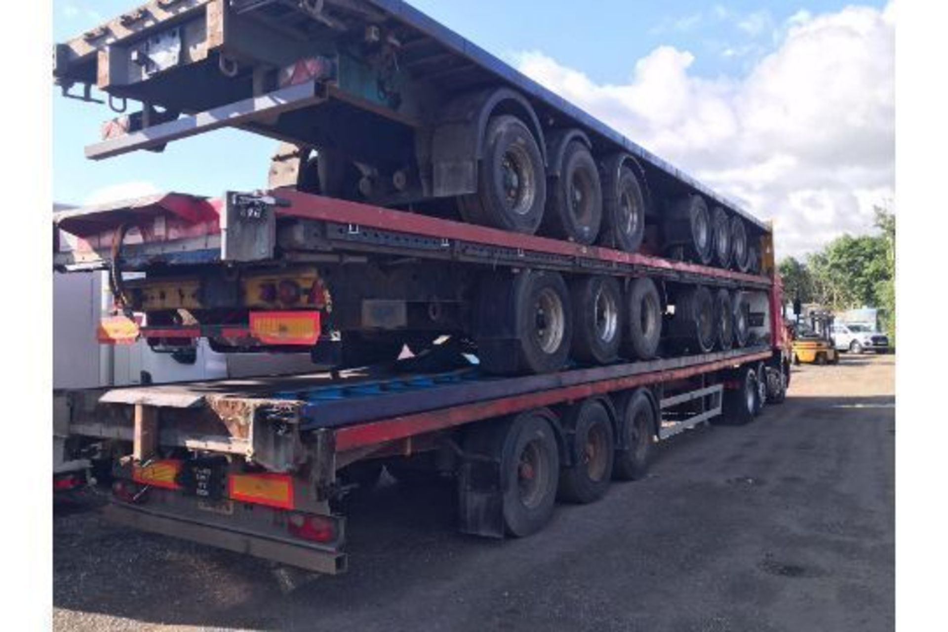 STACK OF 5 BPW TRAILERS
