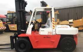 2007 NISSAN FD 70 7.5 TON DIESEL FORKLIFT