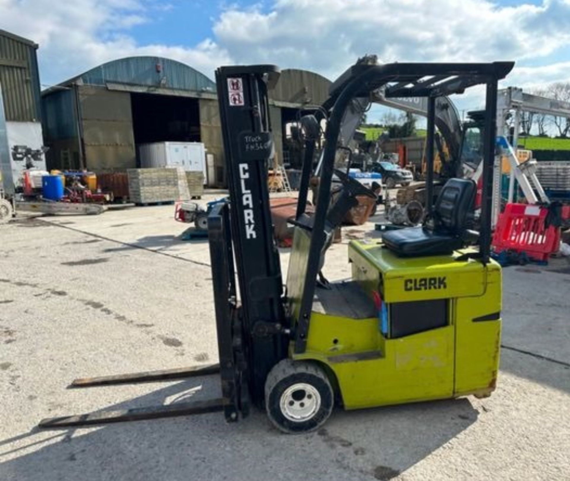 2007 CLARK 1.5 TON ELECTRIC FORKLIFT