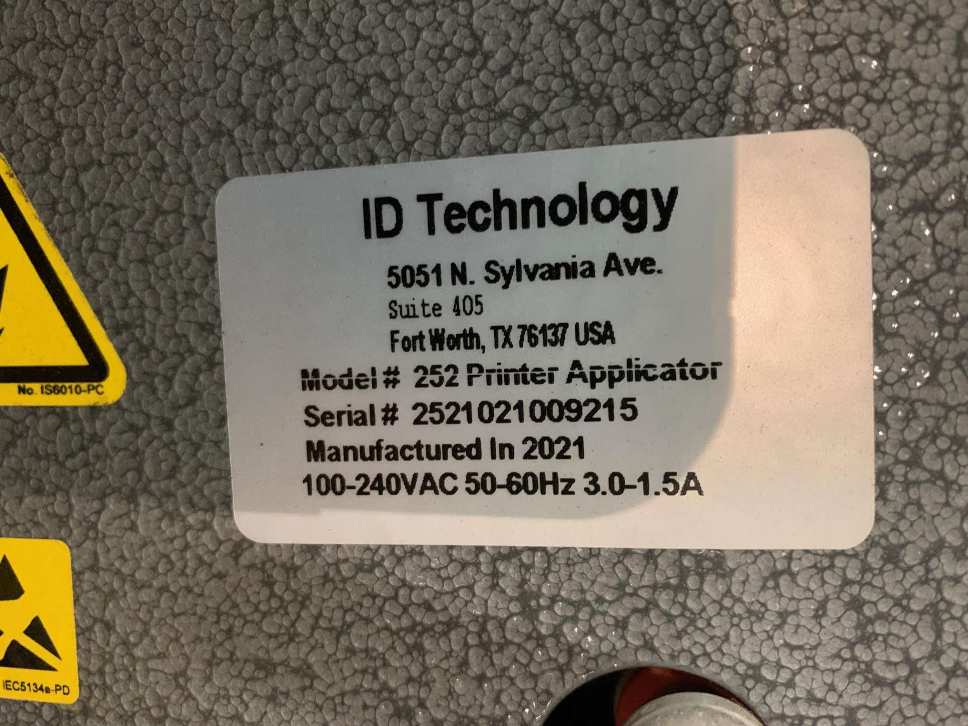 Model 252, Serial: 2521021009215, New 2021, *Removal and Loading $500