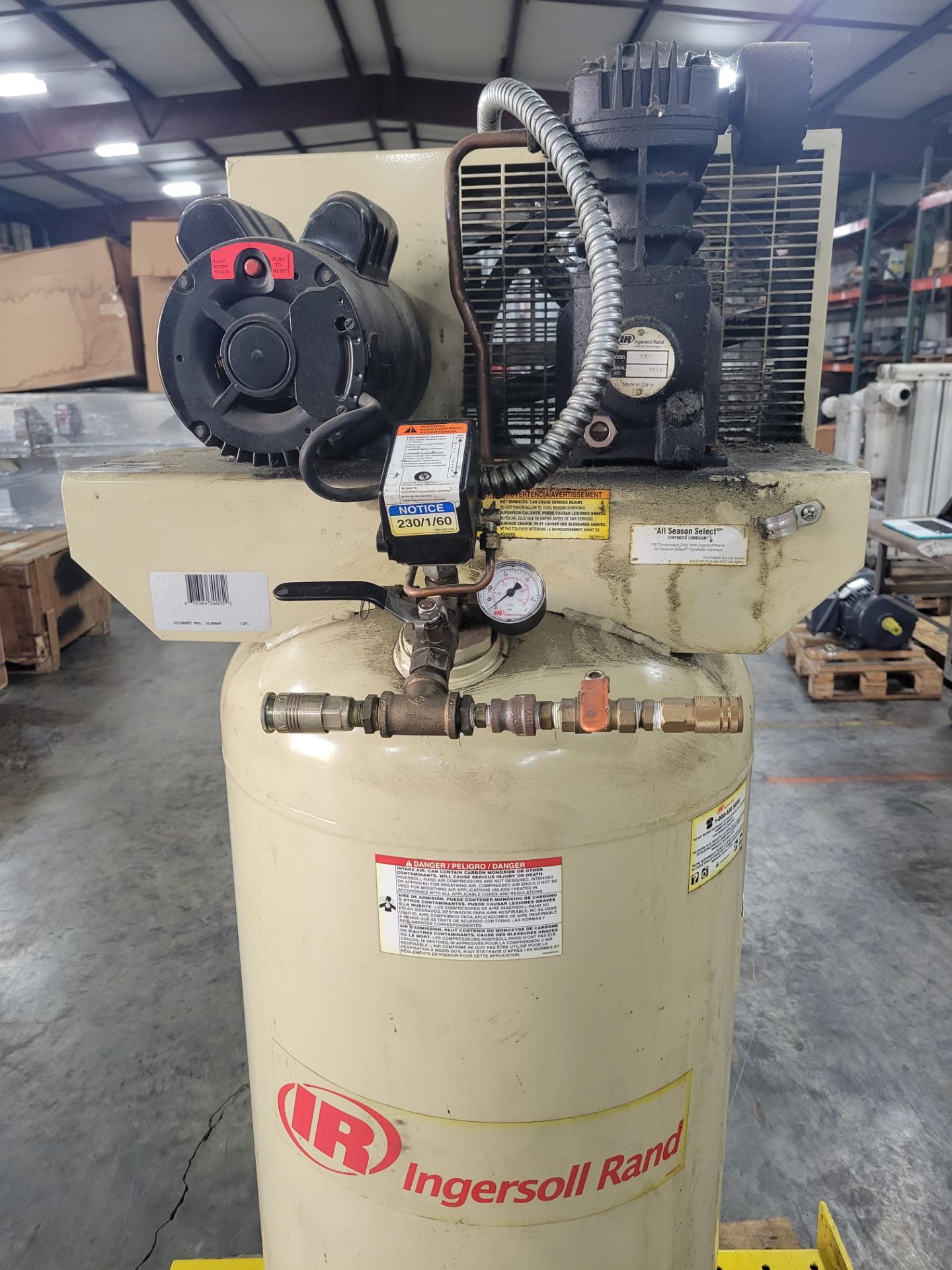 Ingersoll Rand Electric Air Compressor - Image 2 of 8