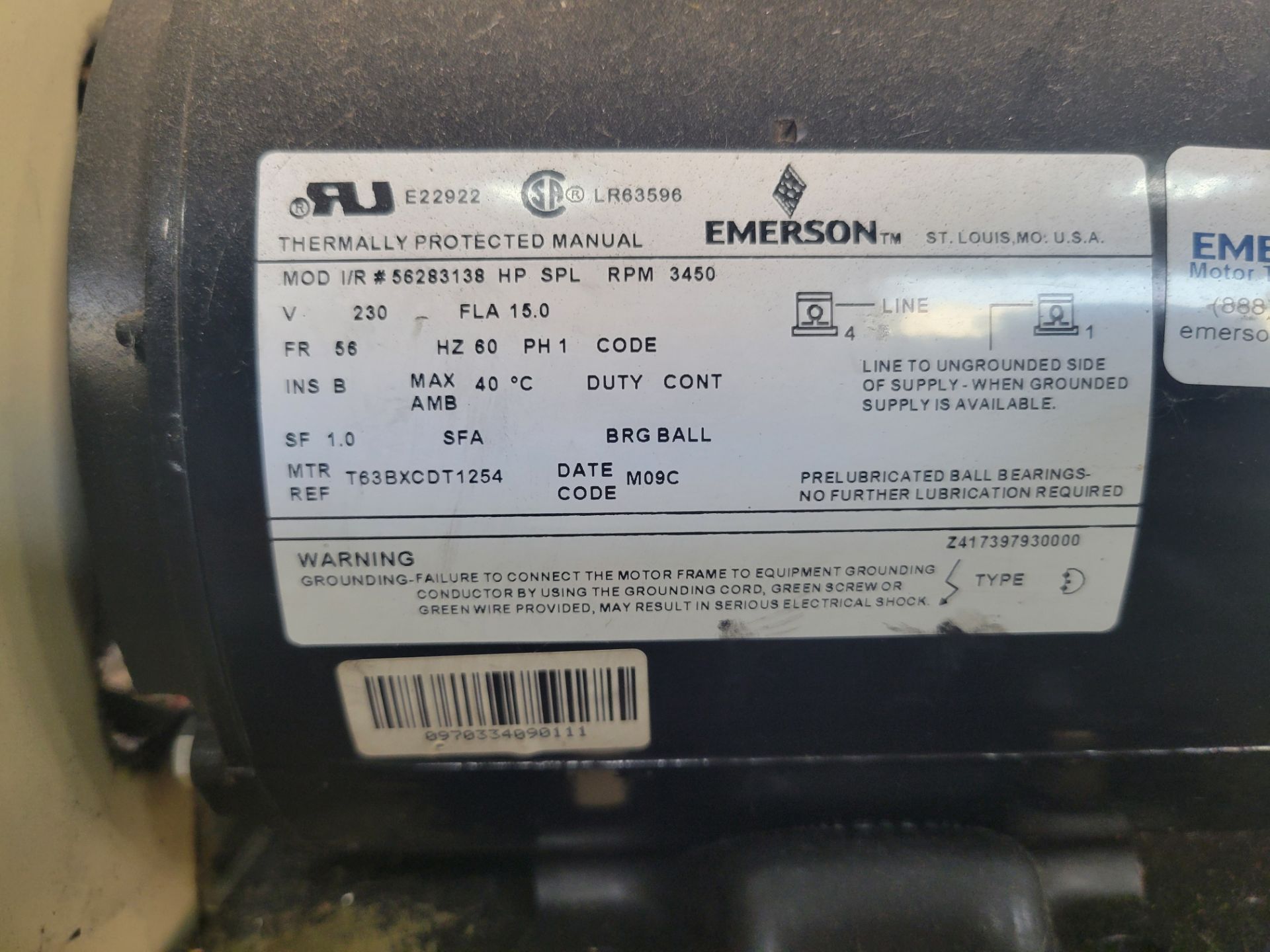 Ingersoll Rand Electric Air Compressor - Image 8 of 8
