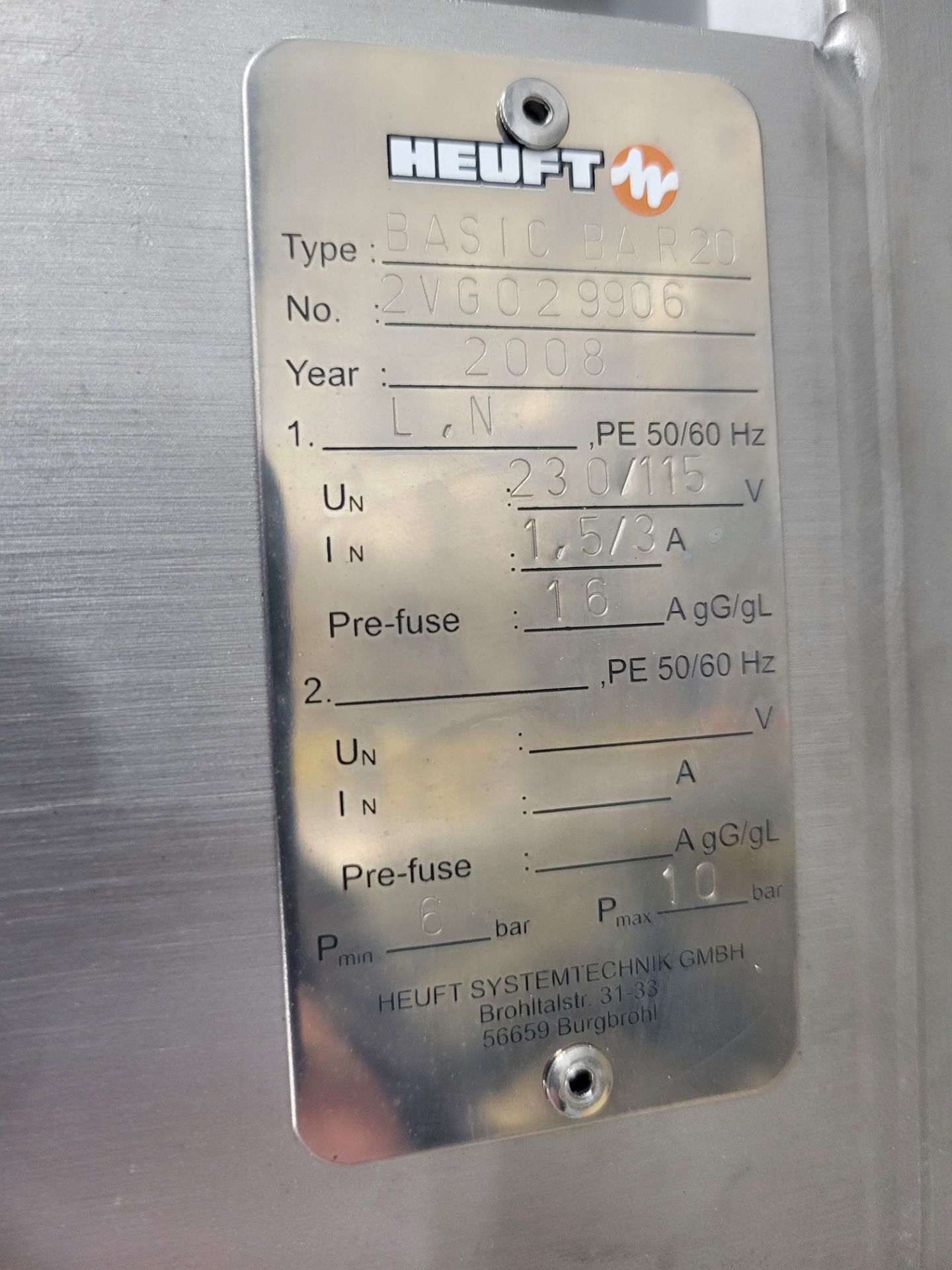 New Heuft Fill Height Detector - Image 2 of 8