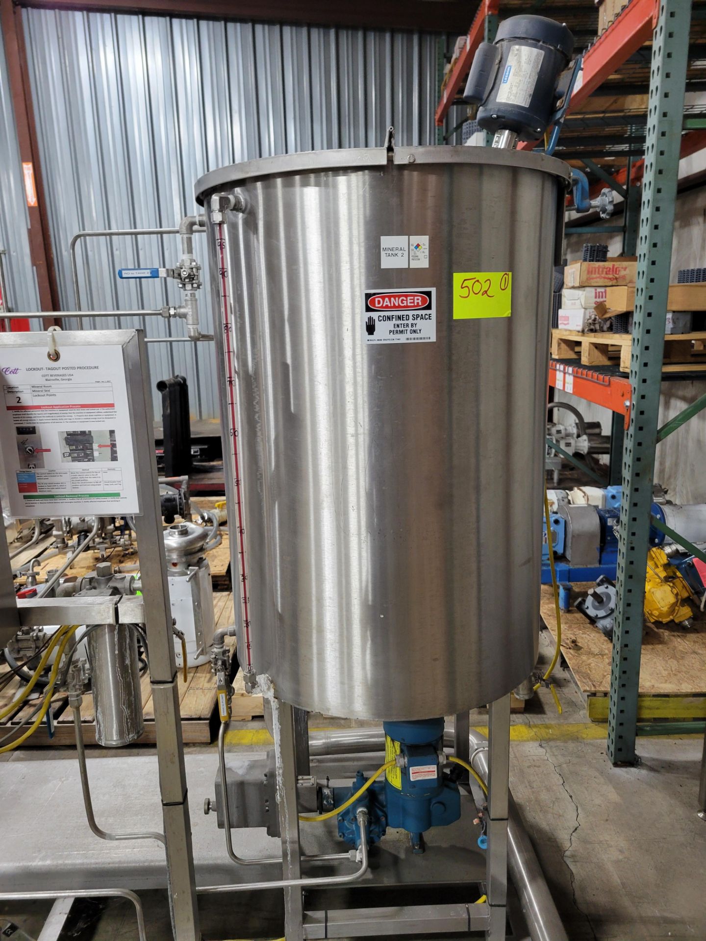 Two Tank Mineral Mixing Skid - Image 9 of 15