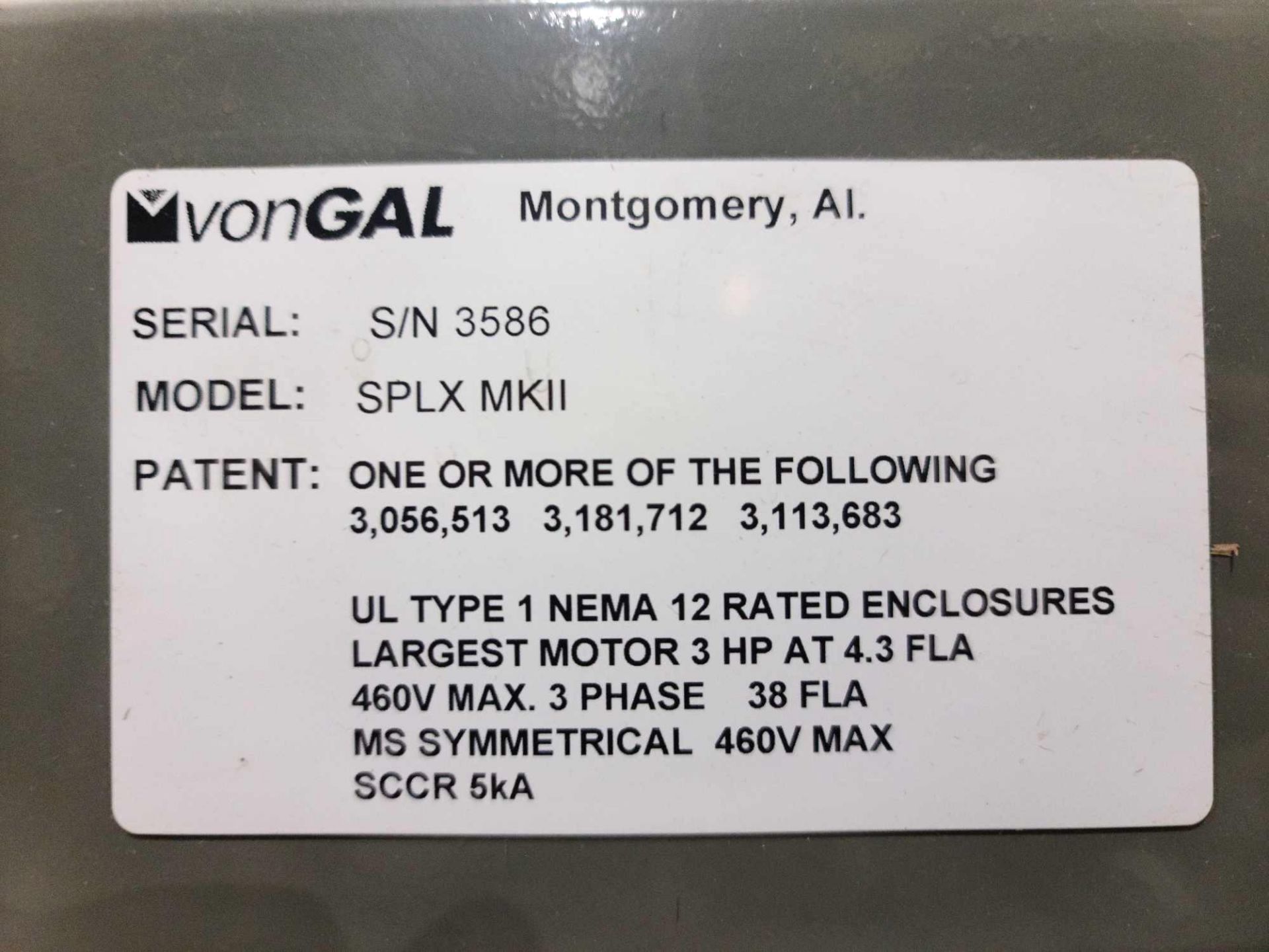 Von Gal SPLX II High Level Case Palletizer - Image 2 of 15