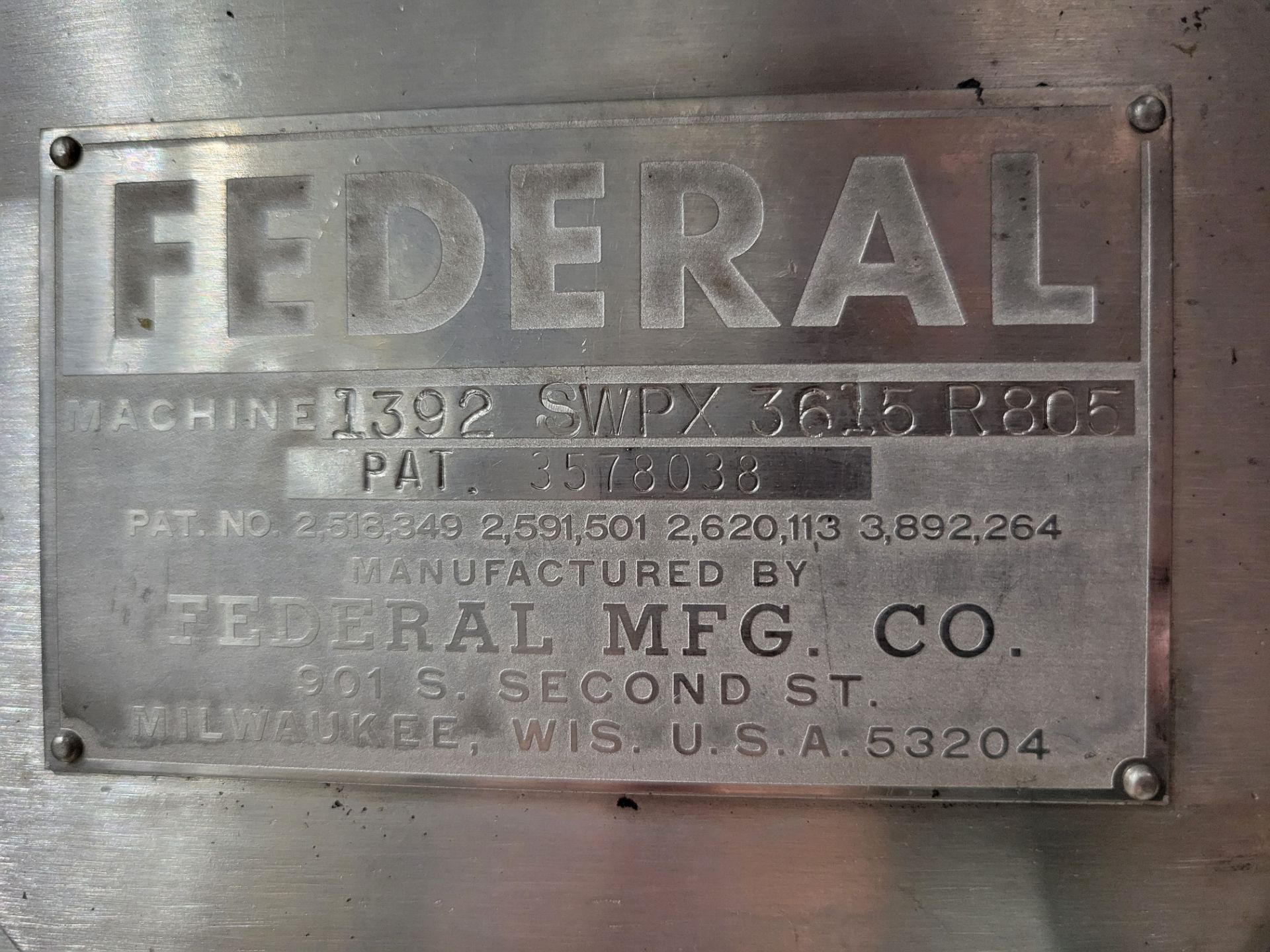 Federal 36 Valve with 15 Head Foil Press Capper - Image 2 of 17