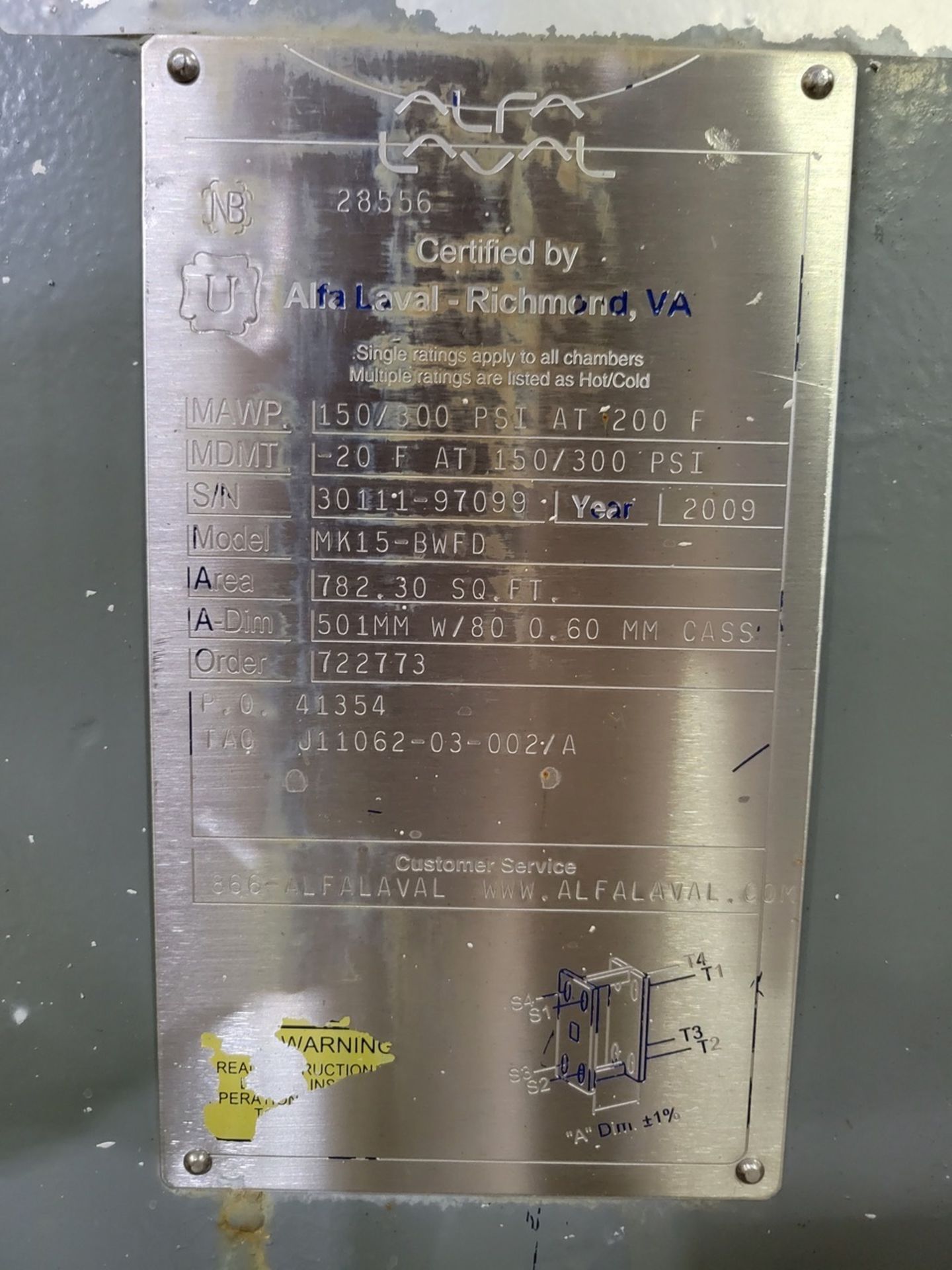 Alfa Laval Plate and Frame Water Chiller System - Image 2 of 2