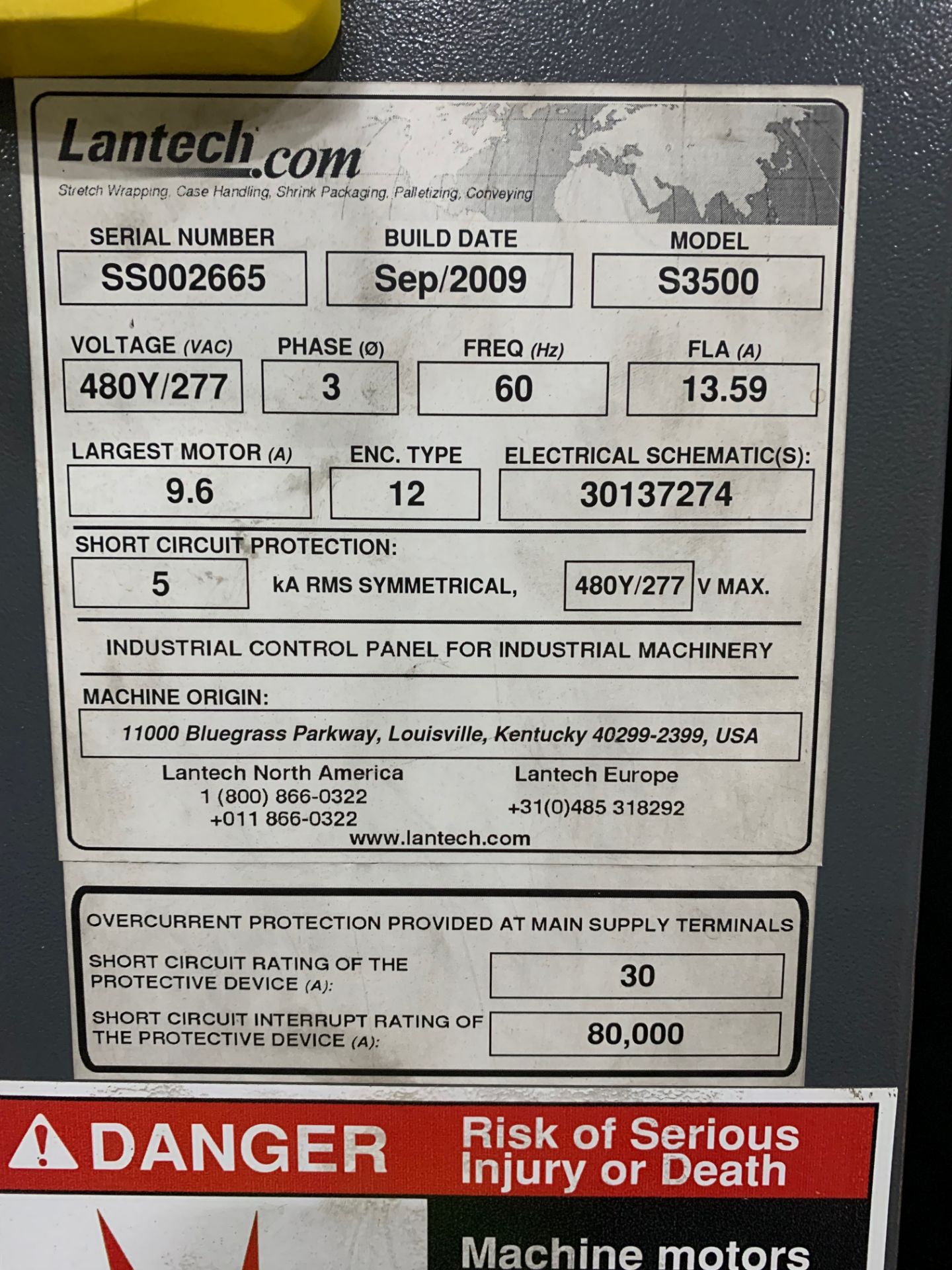 Lantech S3500 Pallet Stretch Wrapper - Image 5 of 15