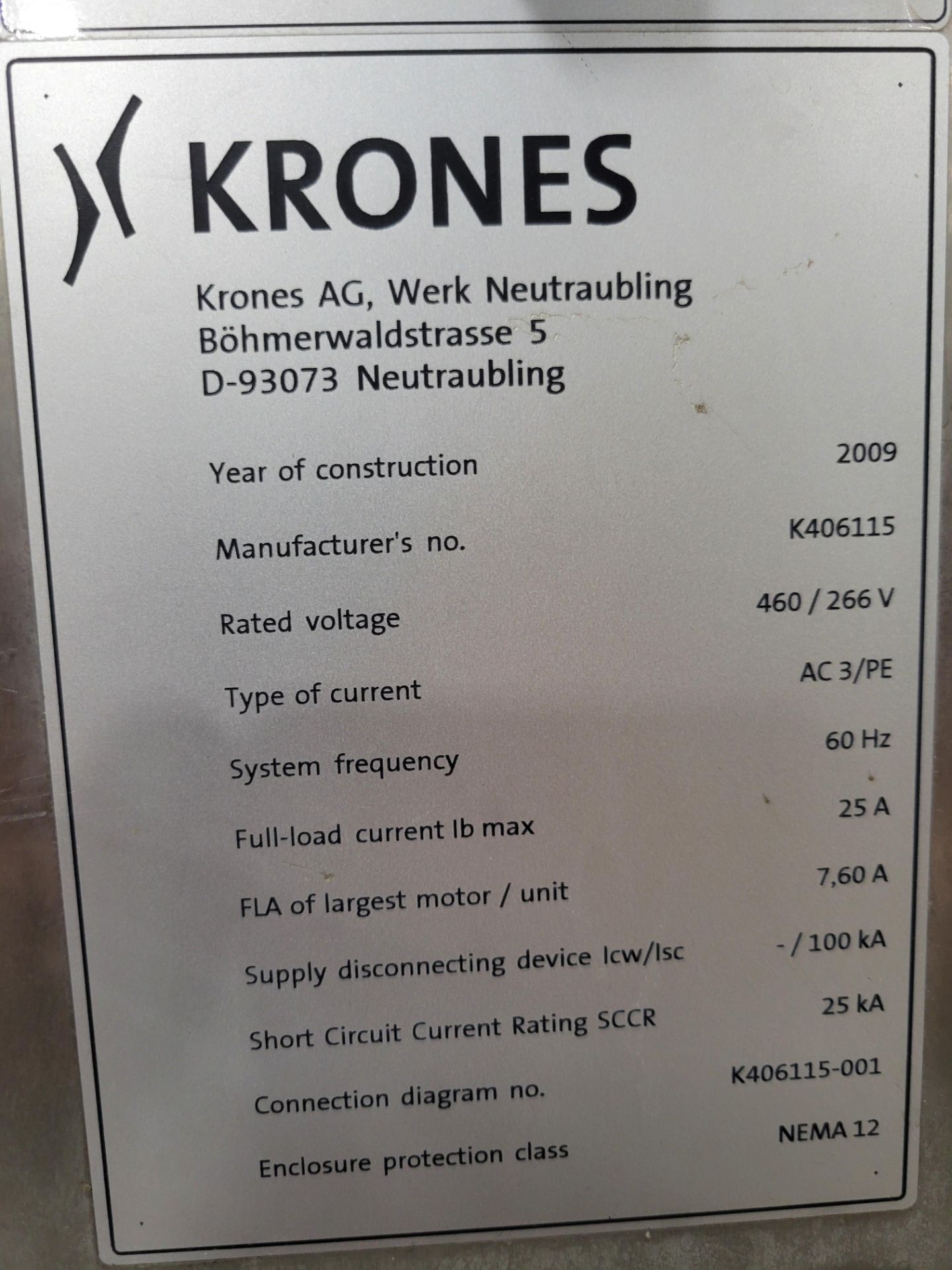 2009 Krones Rotary Cut and Stack Labeler - Bild 2 aus 23