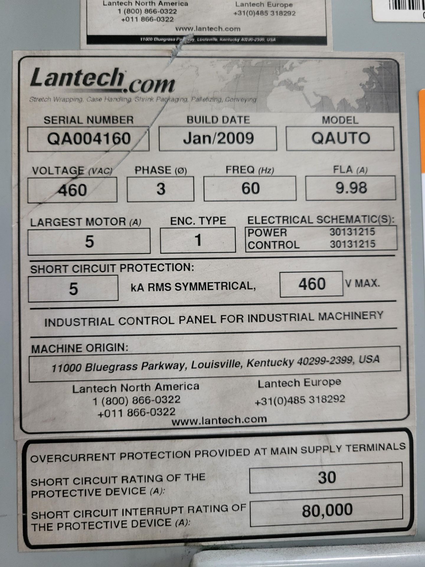Lantech Q-Auto Pallet Wrapper - Image 3 of 10