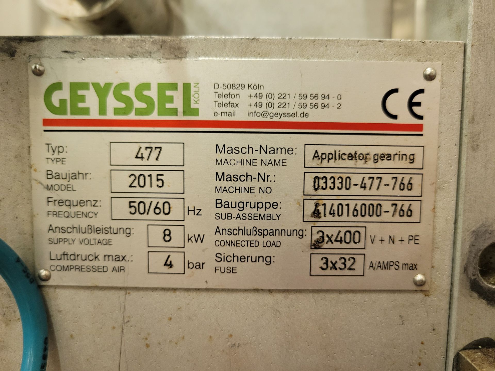 Geyssel Straw Applicator with Pass Through Conveyor - Image 8 of 18