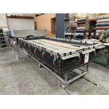 CUSTOM MADE THERMOFORMER VACUUM PRESS, 52" X 127" AIR TABLE, TRACK